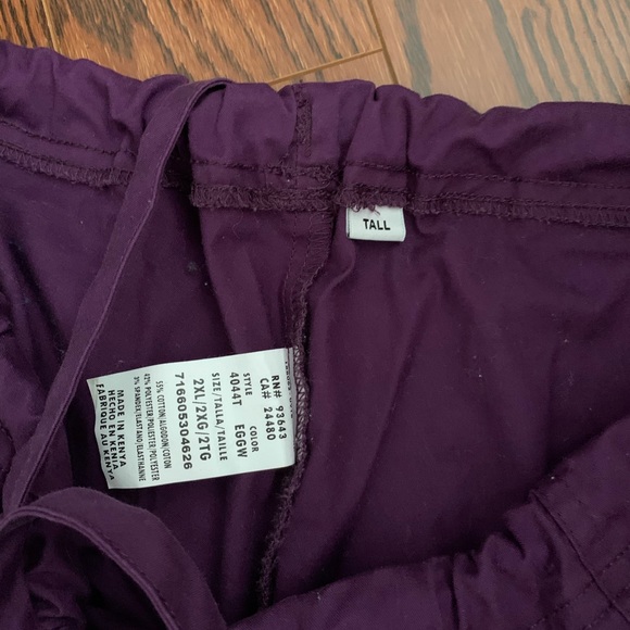 Cherokee Drawstring Scrub Pant TALL - Picture 2 of 2